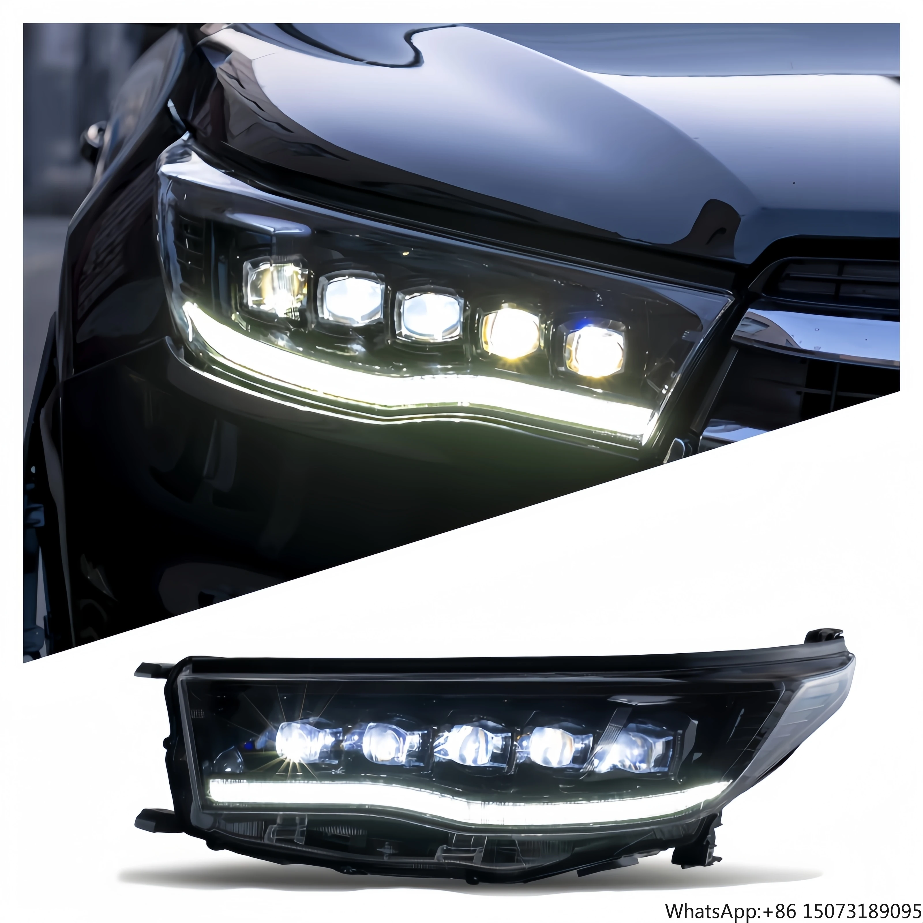 

High Quality 2015-2018 for Higher Matrix Headlight Assembly Retrofitted LED Daytime Running Lights