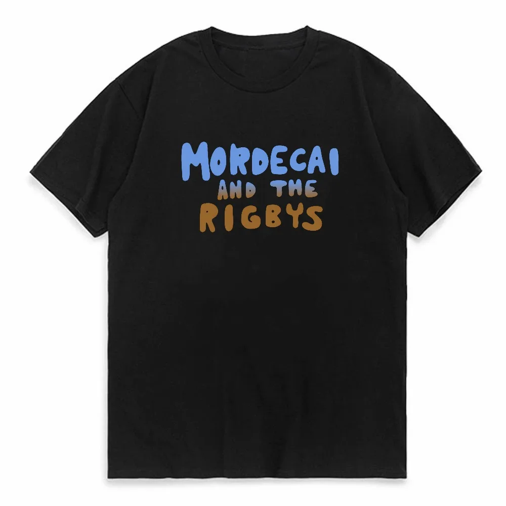 Mordecai and the Rigbys Ringer print T Shirt fashion vintage Top For Everyday  Wear Casual tshirt o-neck Short Sleeve tees