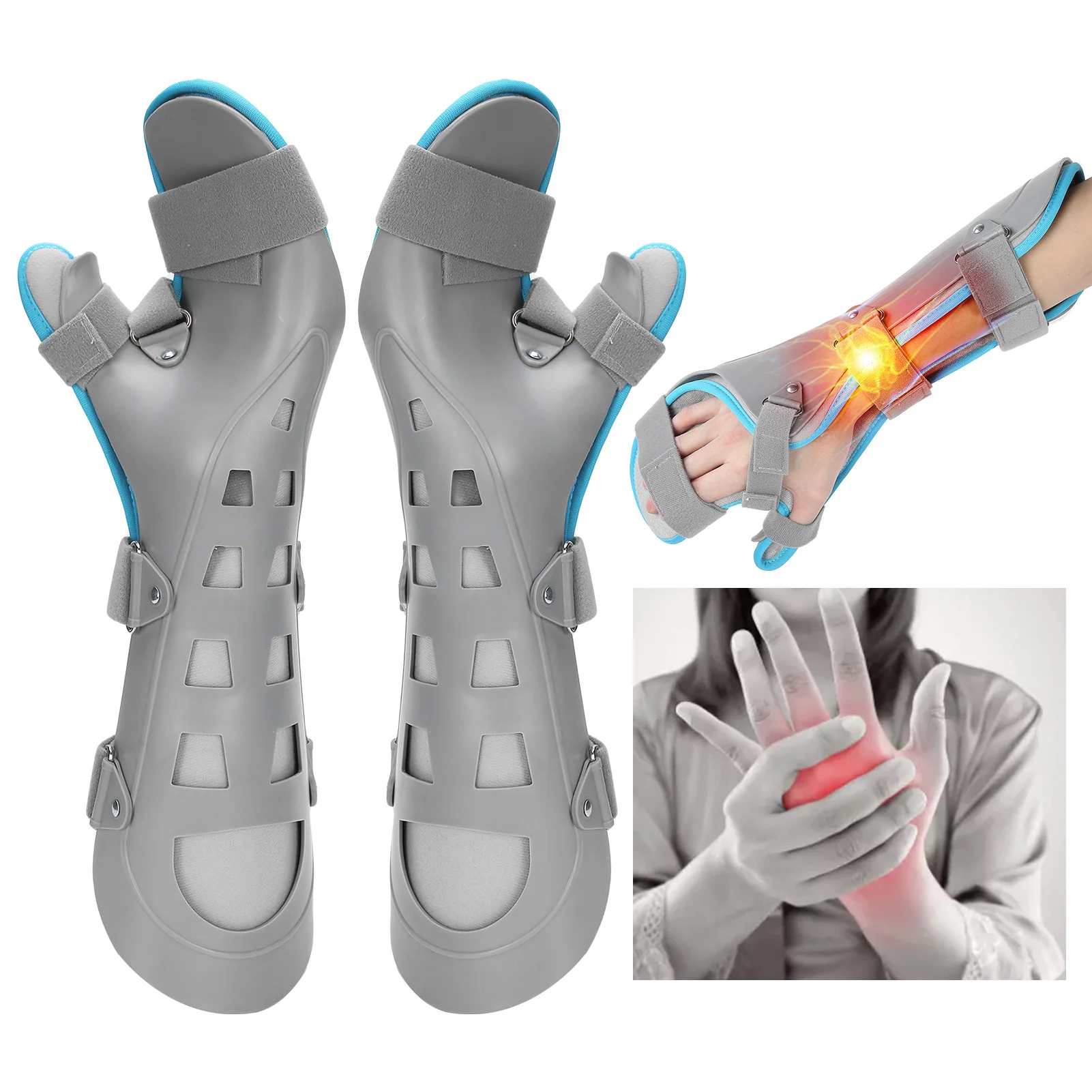Adjustable Hand Fracture Fixed Strap Hand Fixed Brace Wrist Support Brace Sprain Carpal Tunnel Splint Hand Fracture Fixed Strap