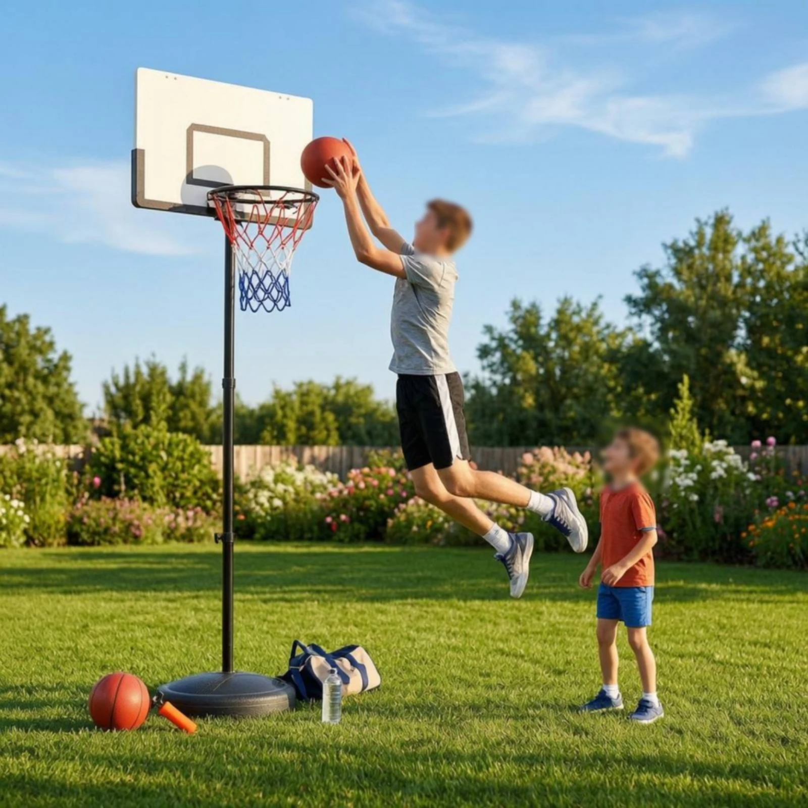Portable Basketball Stand Rect - огляд і ціна Sports Equipment Basketball