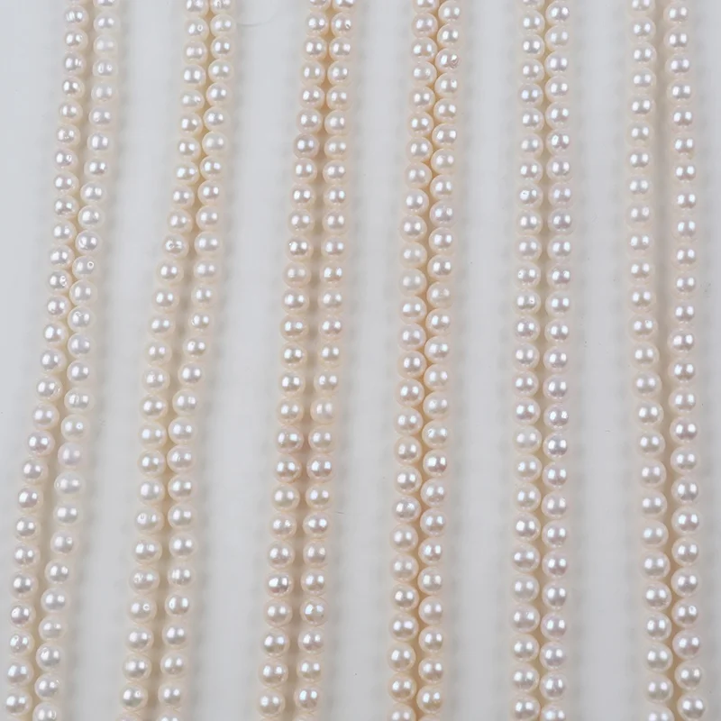 

8-8.5mm C/B/A/AA/AAA Grade Factory Price China Natural White Round Fresh Water Pearl Beads Strands for Women Necklace