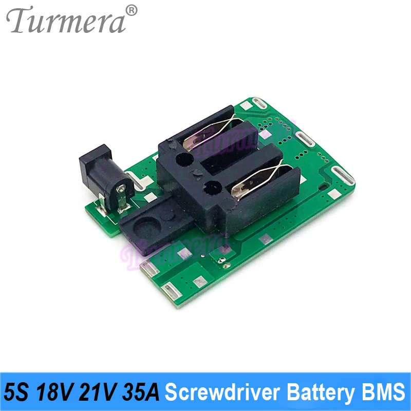 5S 18v 21v 35a bms furadeira elétrica 18650 bateria de lítio proteger placa equilíbrio com plugue dc para baterias chave de fenda usar turmera