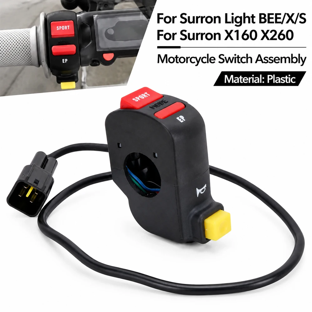 For Surron Light Bee Hour Meter Motorcycles Accessories Speedometer Switch Buttons Kits Electric Dirt Pit Bike Parts Ebikes