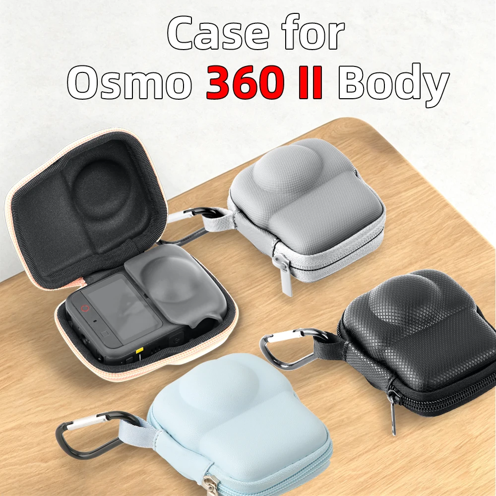Storage Carrying Bag for DJI OSMO 360 2 Camera, Shock‑Proof Portable Travel Protective Pouch for Panoramic Camera Accessories