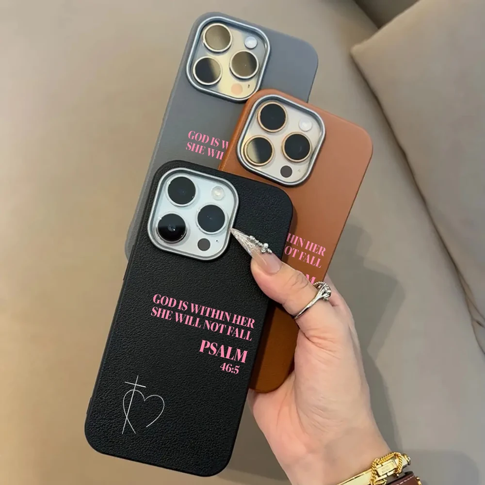Luxuriöse PSALM Bibel Frauen Kreuz Hülle für iPhone 16 Pro Max Hüllen iPhone 17 11 12 13 ProMax 14 15 16 Plus 8 XS XR Stoßfeste Schutzhülle – Detail 1