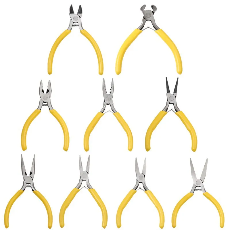 1PCS Mini Diagonal Zange Isolierte Zange Für Schmuck Machen Handwerk Perlen Werkzeug Runde Gebogen Spitz Cutter Großhandel – Detail 2