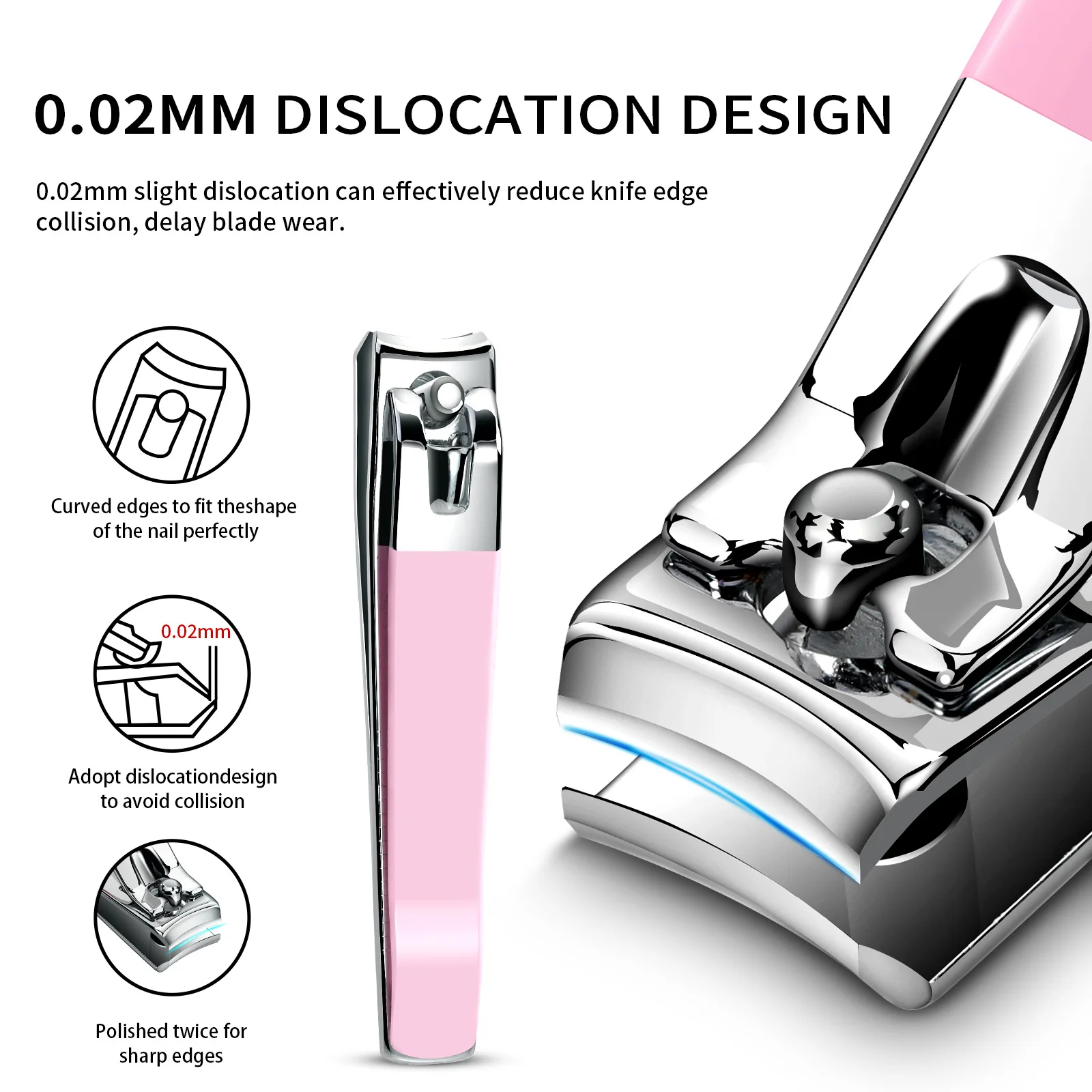 New Stainless Steel Cuticle Care 3-Piece Set: Cuticle Nippers, Pusher & Trimmer for Professional Nail Care