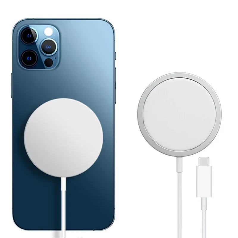 شاحن Apple Magsafe اللاسلكي 15 وات الأصلي لهاتف آيفون 16 15 14 13 12 ميني برو ماكس بلس