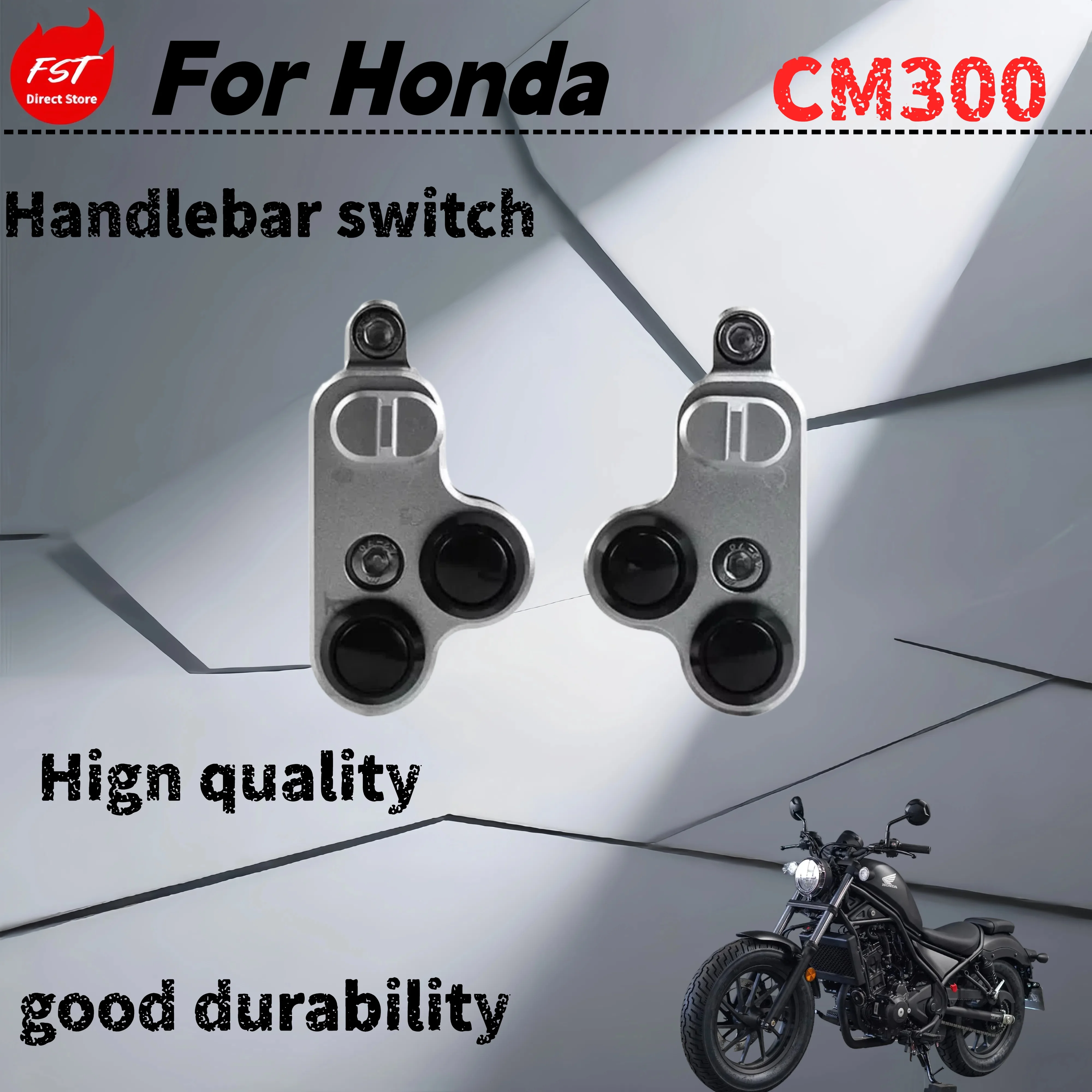 

For Honda CM300 motorcycle modified simple switch headlight turn signal double flash button
