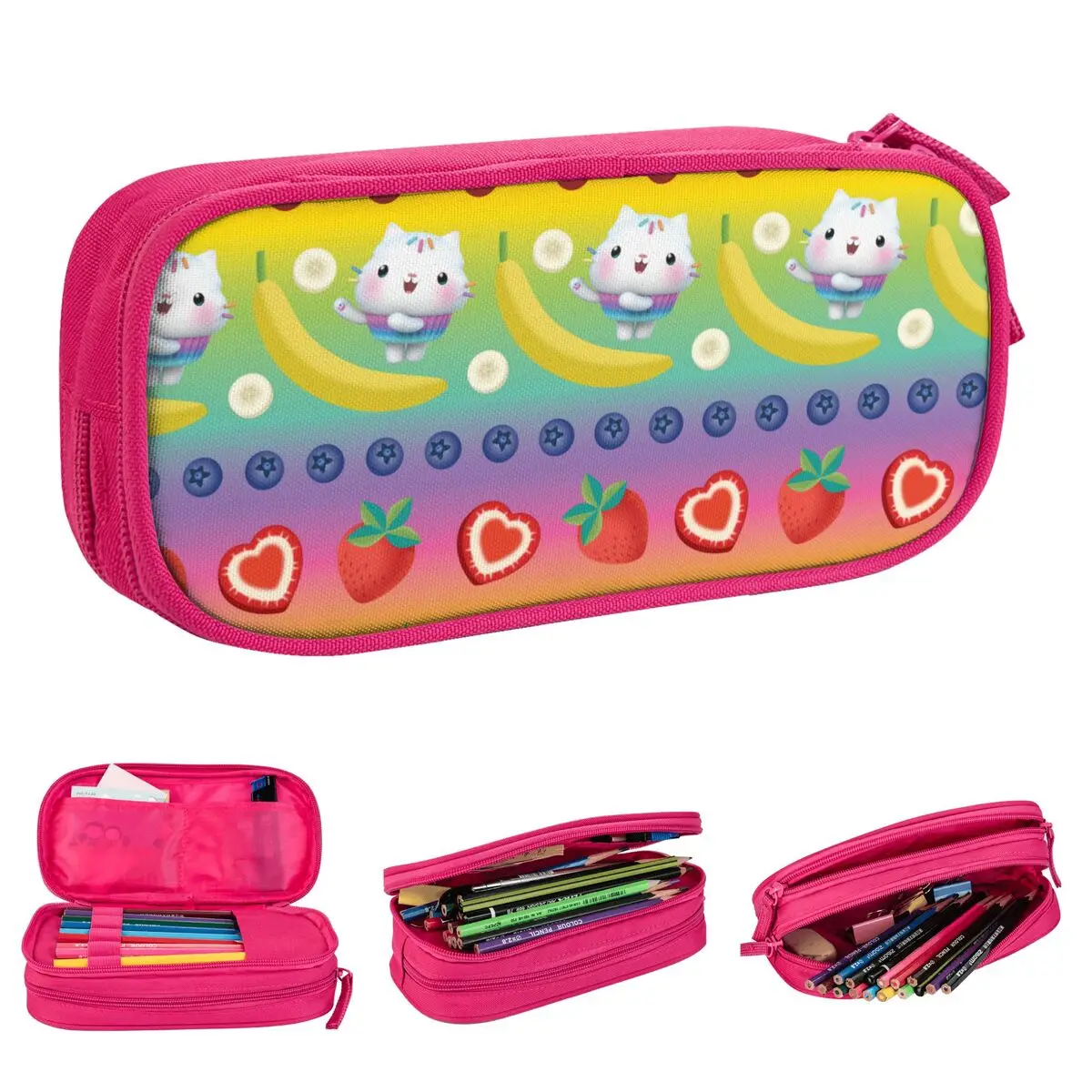 Gabby Dollhouse Pencil Case Creative Pen Box Bag for Student Large Storage School Supplies Gifts Pencilcases