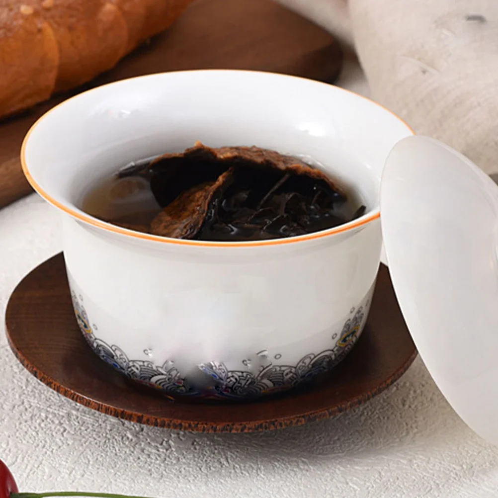 

2Pcs Wooden Round Side Dish Bowls Small Condiment Plates Spill Resistant Serving Bowls for Sauce Snacks Dipping Appetizers