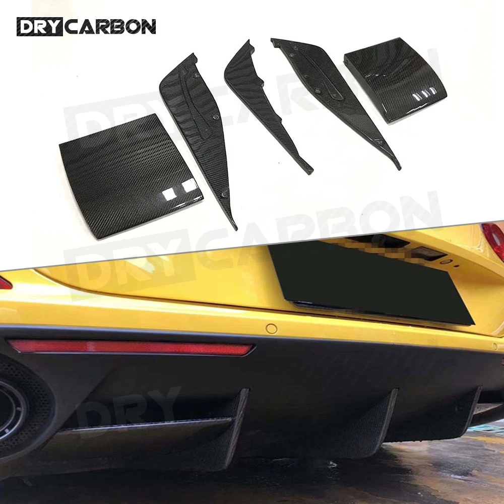 

Carbon Fiber Rear Bumper Lip Diffuser Splitters Spoiler for Ferrari California 2015 Car Styling Body Kits Accessories FRP
