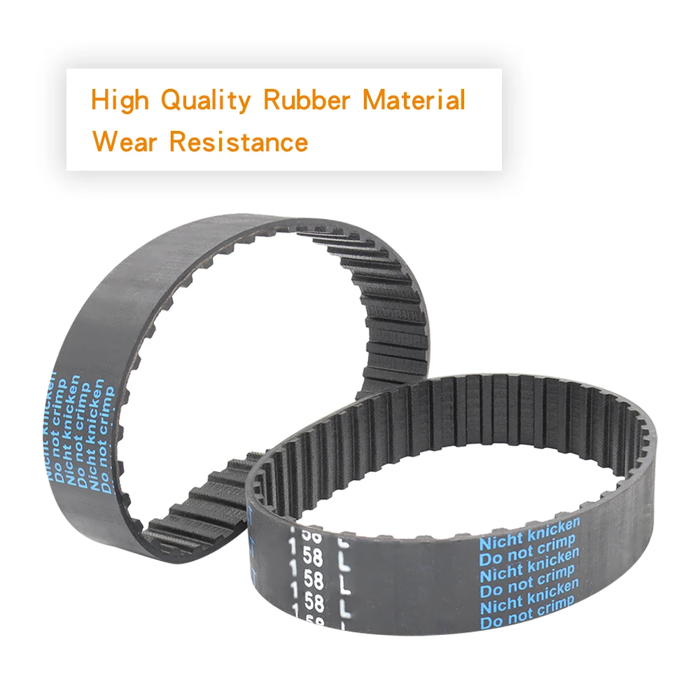 L مؤقت اشتعال 143L/146L/150L/154L/157L/158L/160L/161L/165L/169L/172L حلقة مغلقة المطاط بكرة حزام العرض 12.7/20/25/30/38 ملليمتر