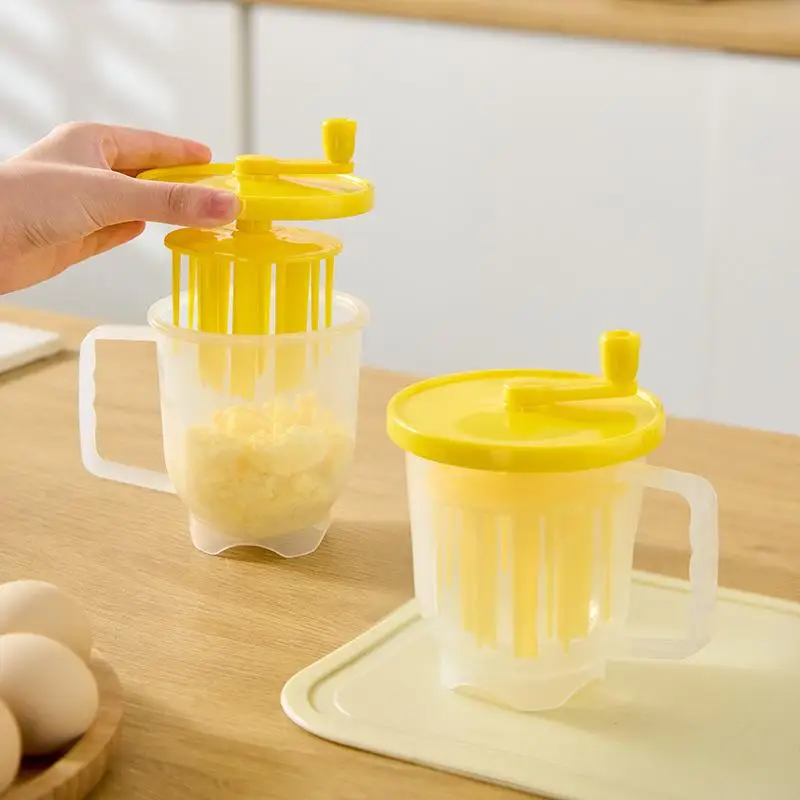

Manual Egg Yolk Shaker - Microwave-Safe Mixing Cup for Cooking & Baking, Easy-Clean Design