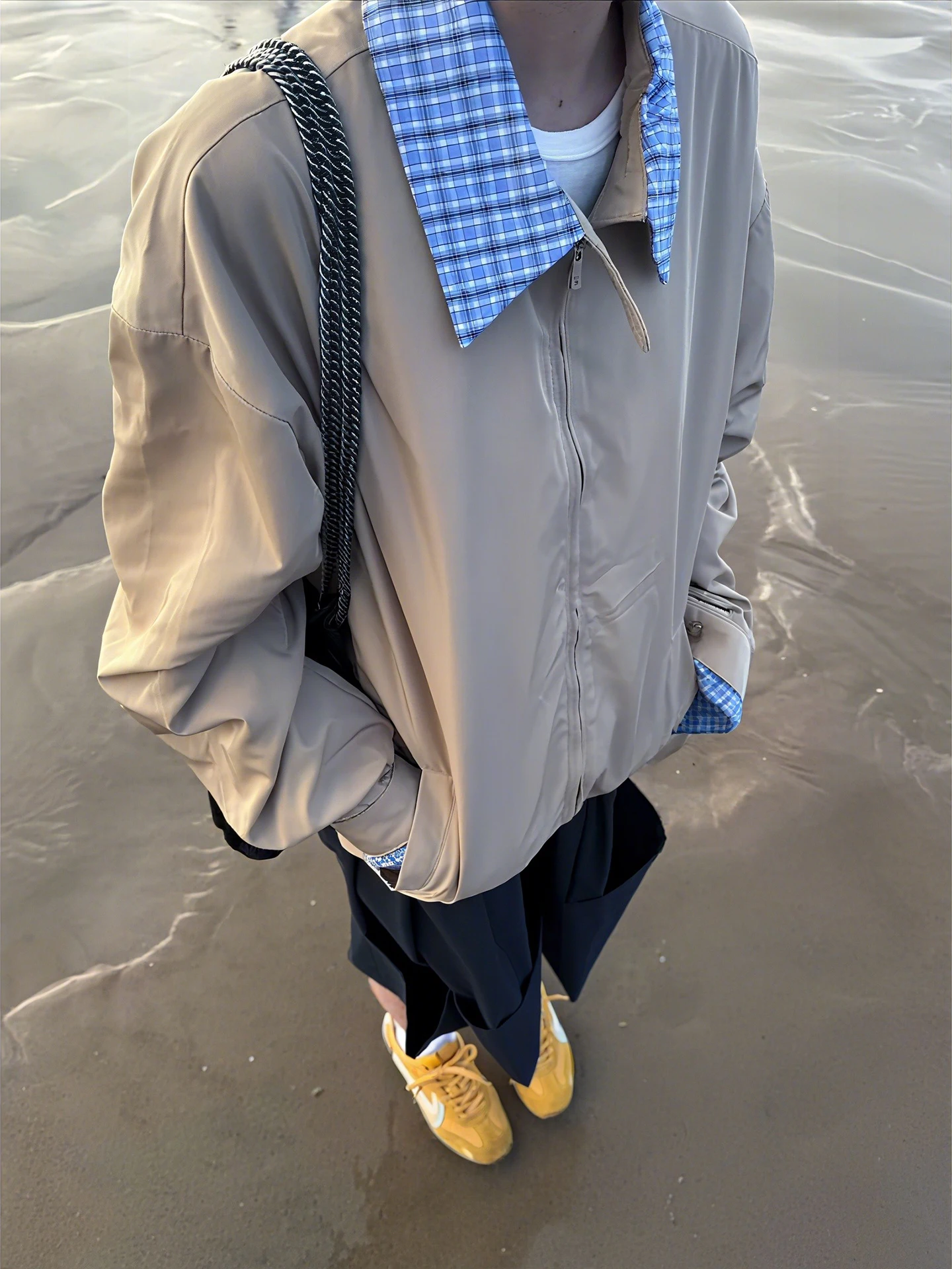 

Мужская куртка Cleanfit: Дышащая, повседневная, с эффектом двухслойности, цвет хаки, на молнии, для работы и активного отдыха, осенняя