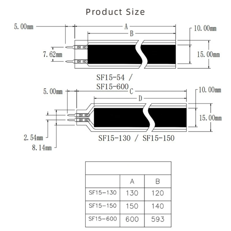 Flexible Piezoelectric Film Sensitive Polymer Piezoelectric PVDF Pressure Transducer Micro Force Sensing Dropship