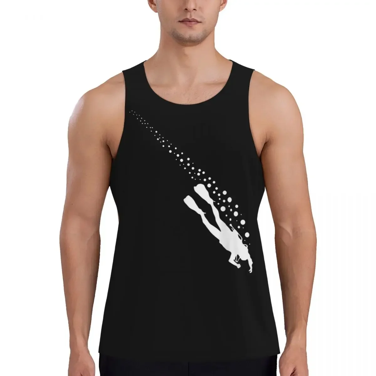 Quick Dry Scuba Diving Apparel Scuba Diving Gym Tank Muscle Sleeveless Shirt Bodybuilding Breathable Vest