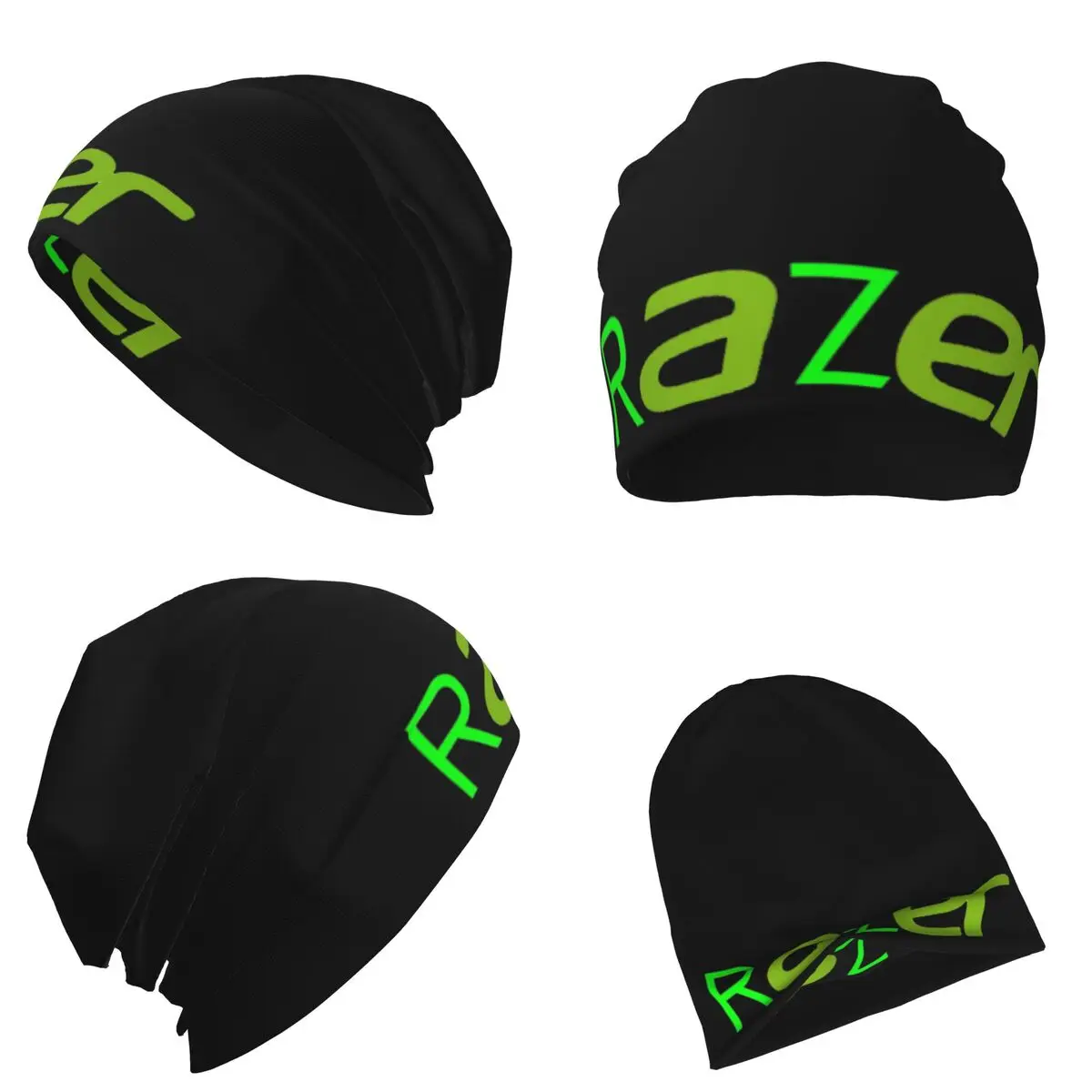 Acer And Razer Combined (RaZer) Warm Knitted Cap Fashion Bonnet Hat Autumn Winter Outdoor Beanies Hats for Unisex Adult
