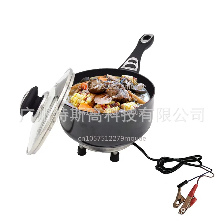 Newly upgraded 165W 12V DC deep pan/electric frying pan 12V /24V Suitable for outdoor/car/RV