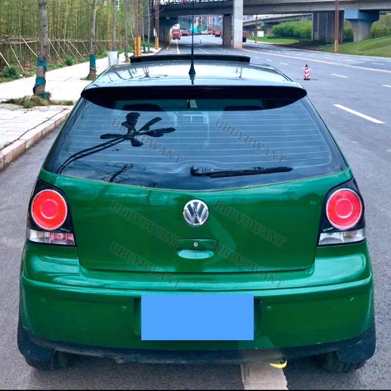 For Volkswagen VW Polo 2006 - 2010 Rear Spoiler Deck Lid Racing Trunk Lip Tail Wing Add-on Exterior Replacement Parts
