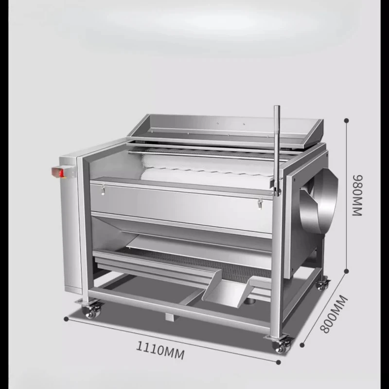 potato peeling machine, automatic brush, commercial fruit and vegetable peeling, peeling and cleaning machine