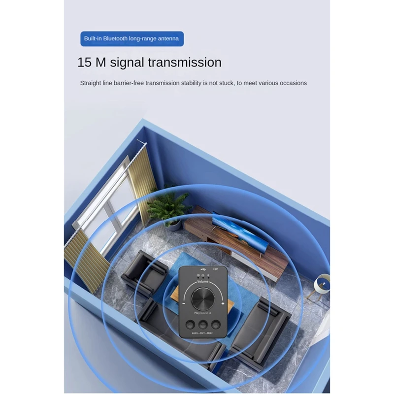 USB Volume Control Knob Multimedia Computer Speaker Controller Adjust Knob One-Key Mute Bluetooth With Play Pause Skip