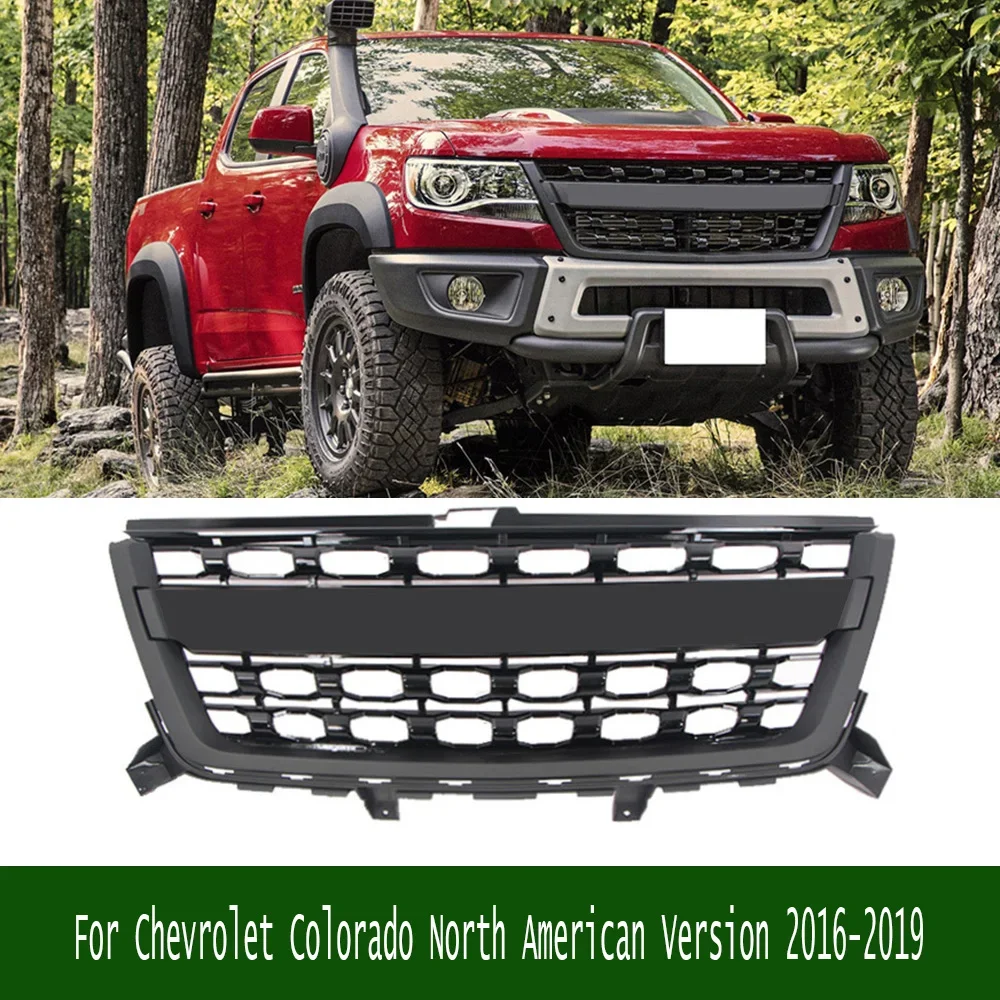

For Chevrolet Colorado North American Version 2016-2019 Bumper Front Racing Grill Grills Mask Radiator Grille Pickup Auto Parts