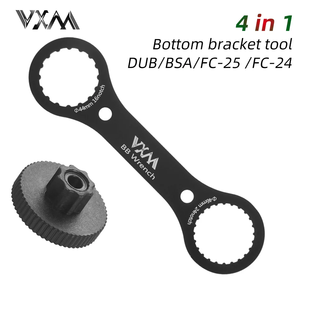 VXM in 1 Bottom Bracket Wrench Tool , Compatible with SRAM DUB, SHIMANO BSA / FC-25 / FC-24, CNC AL7075 DUB-BSA TOOLS