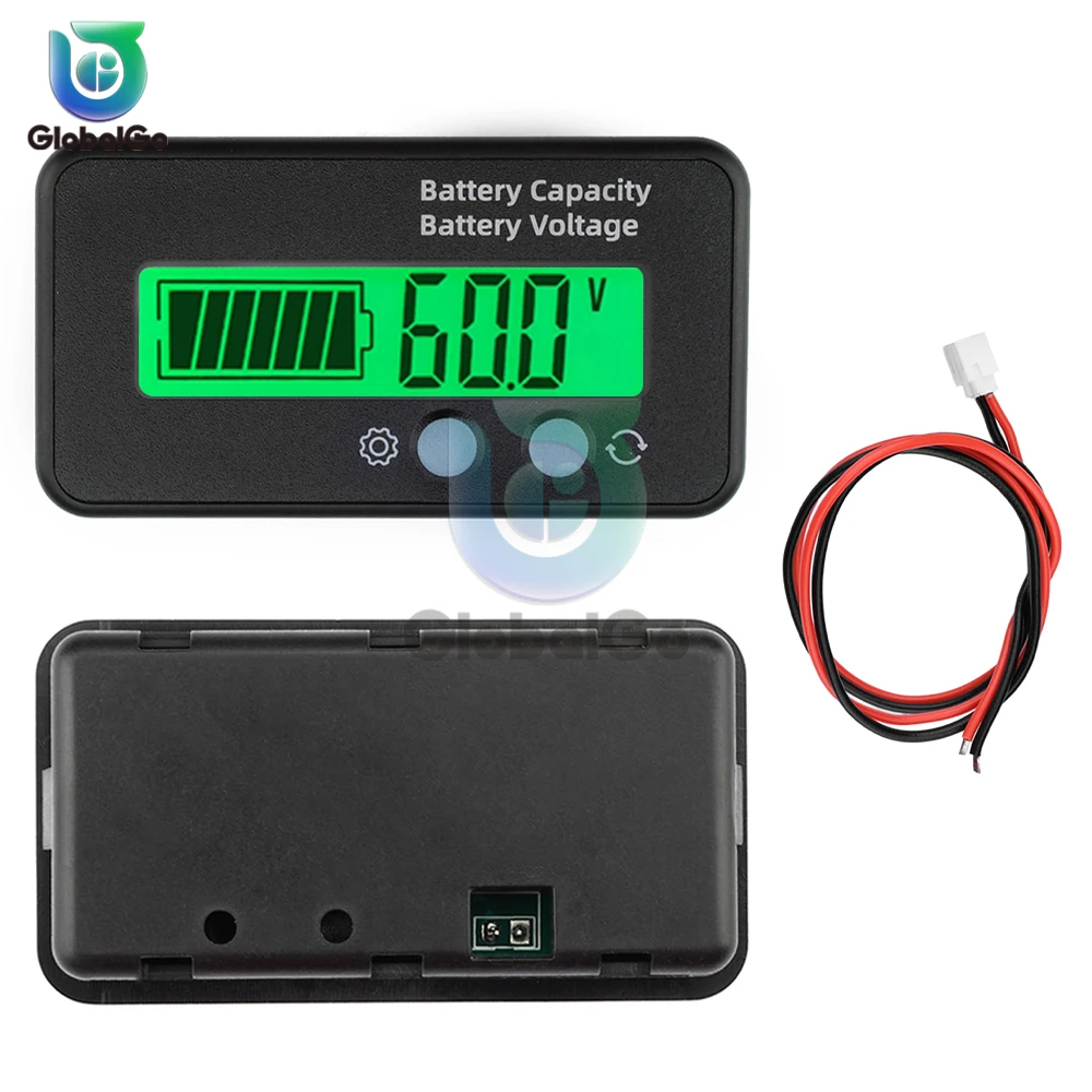 DC 6-100V Battery Capacity Indicator LCD Digital Electricity Meter Car Motorcycle Digital Voltmeter Voltage Tester Meter Tool