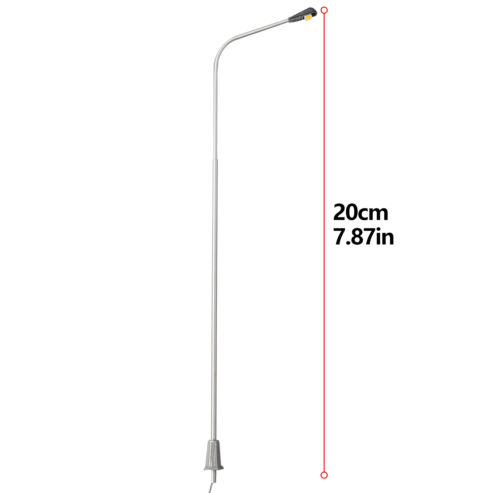 Brand New Landscape Layout Street Lamp Model 20cm Train 20mA For Track 0 Lamps Metal Pack Set 5Pcs Bonsai Decor