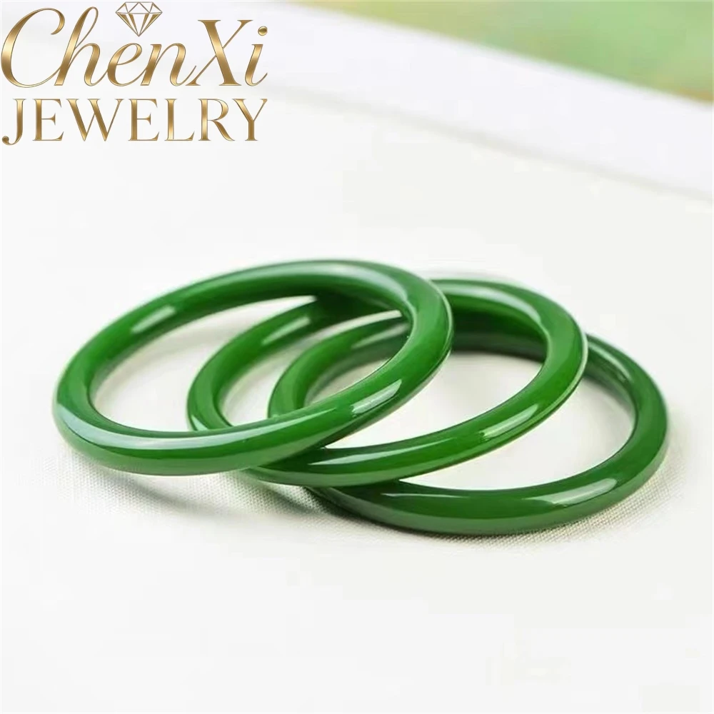 

High-End Hetian Jade Fine Round Strip Beauty Women bracelet Fine Jewelry Best Selling Luxury Quality Gift Popular Fashion