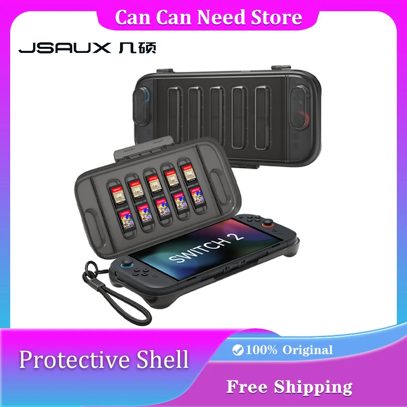 

JSAUX Switch2 Protective Shell Transparent Integrated Hard Shell Game Console NS2 Silicone Storage Box 2nd Games Accessories