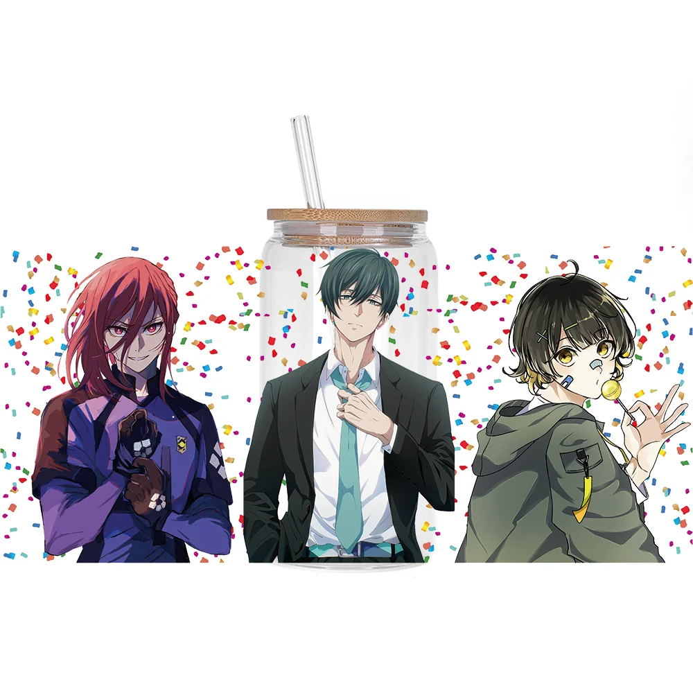 

DIY Decals 3D transfers uvdtf crystal stickers 16oz uv dtf cup wraps for Libbey Glasses