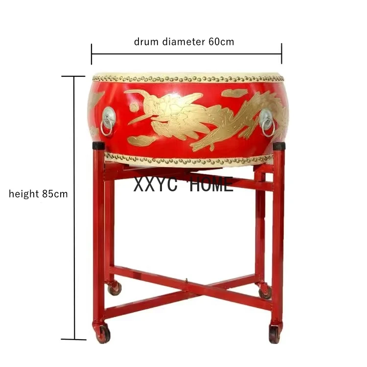 

Tanggu Dragon Drum Lion Dance Wusuh Kungfu Big Drum Traditional Chinese Musical Instrument Drum for Beijing Opera