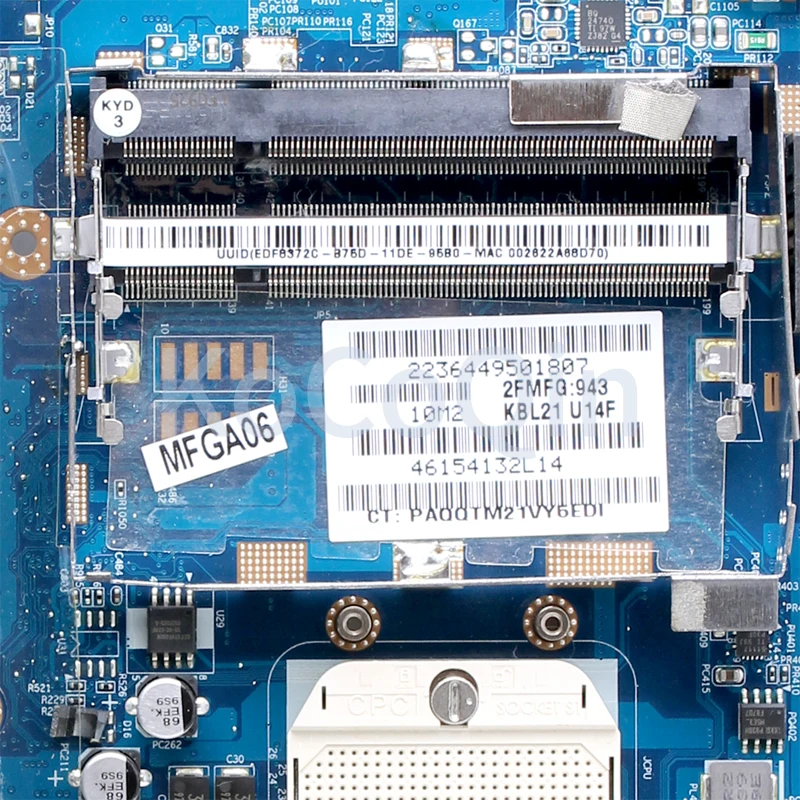 Imagem -05 - Placa-mãe do Portátil para hp Cq40 La4111p Mainboard 510567001 Amd Socket Completo Testado