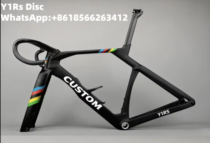 

Комплект рамы для шоссейного велосипеда Y1Rs Disc Full Carbon Aero – дисковые тормоза, индивидуальный логотип и покраска