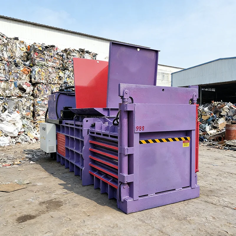 Customized Horizontal Hydraulic Baler Waste Plastic Bottle Film Cardboard Compressing Baling Machine Recycling Press for Factory