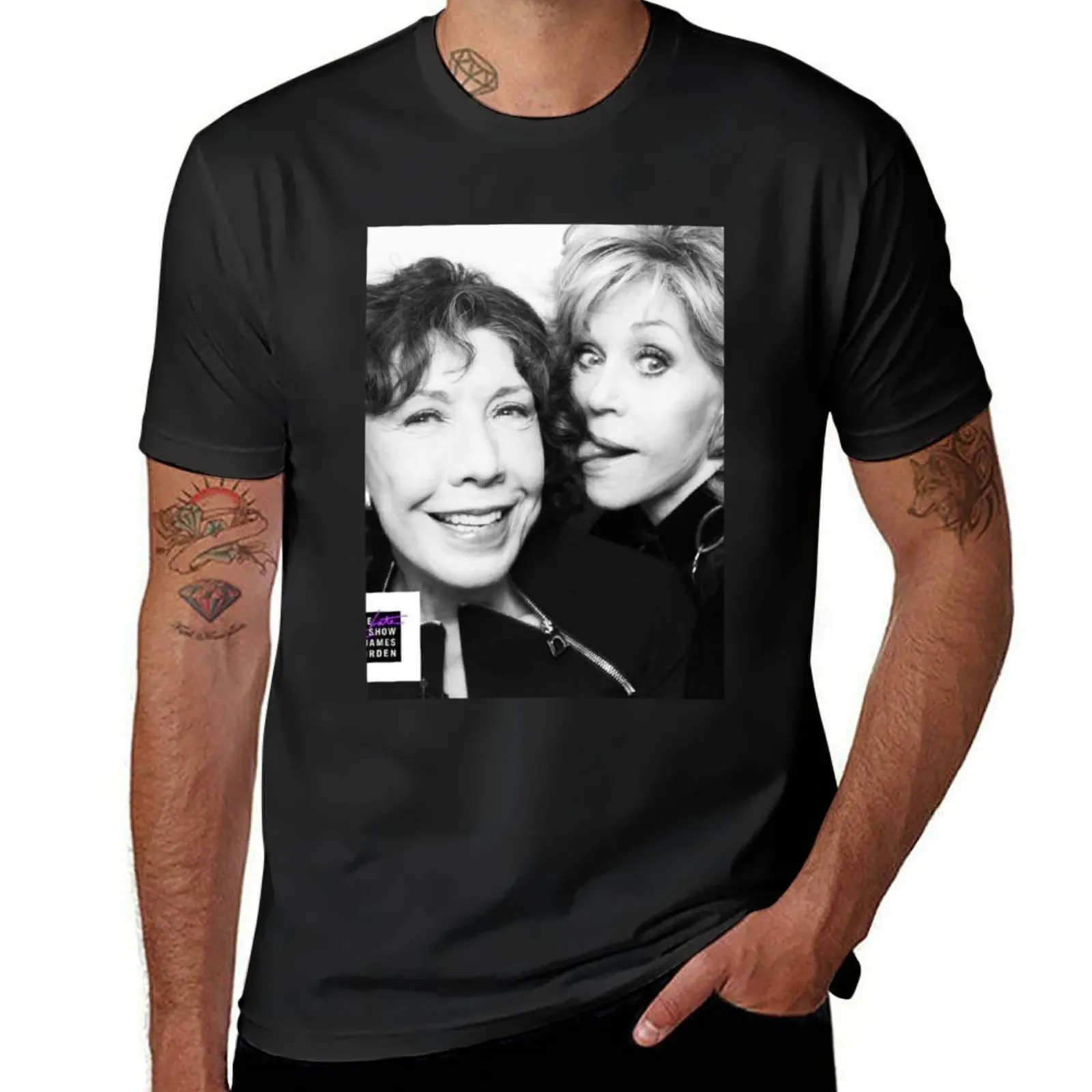 Jane Fonda and Lily Tomlin T-Shirt Blouse boys animal print mens t shirts