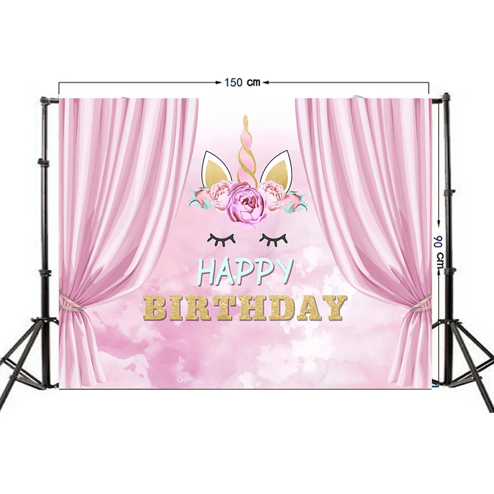 

Unicorn Background Cloth Long-Lasting Photo Backdrop Studio 90x150cm Kid Photography Wall Cloth Photo Backdrop