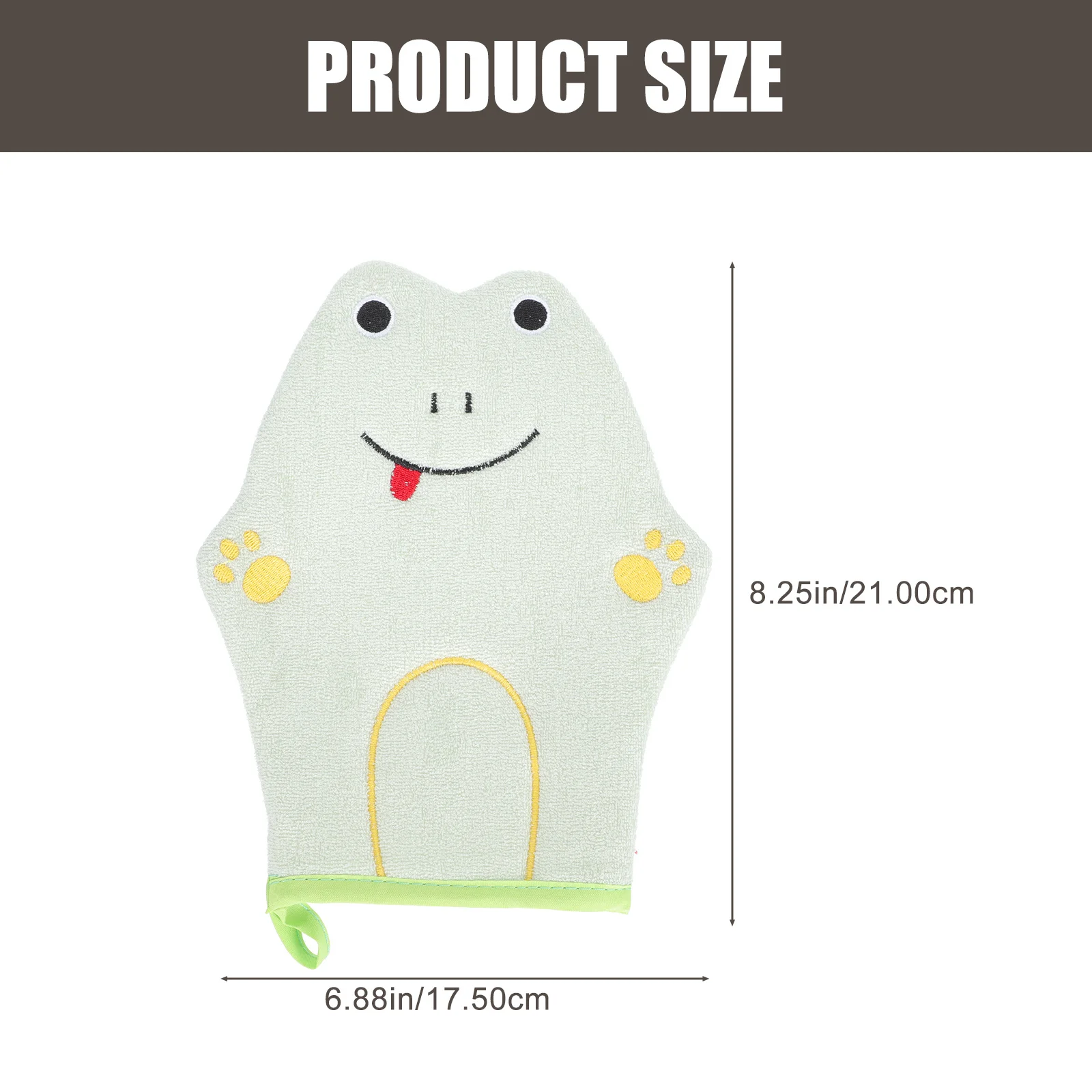 2 guantes de baño divertidos de dibujos animados con textura exfoliante, ideales para el baño de los niños, fáciles de usar y el cuerpo, viajes perfectos