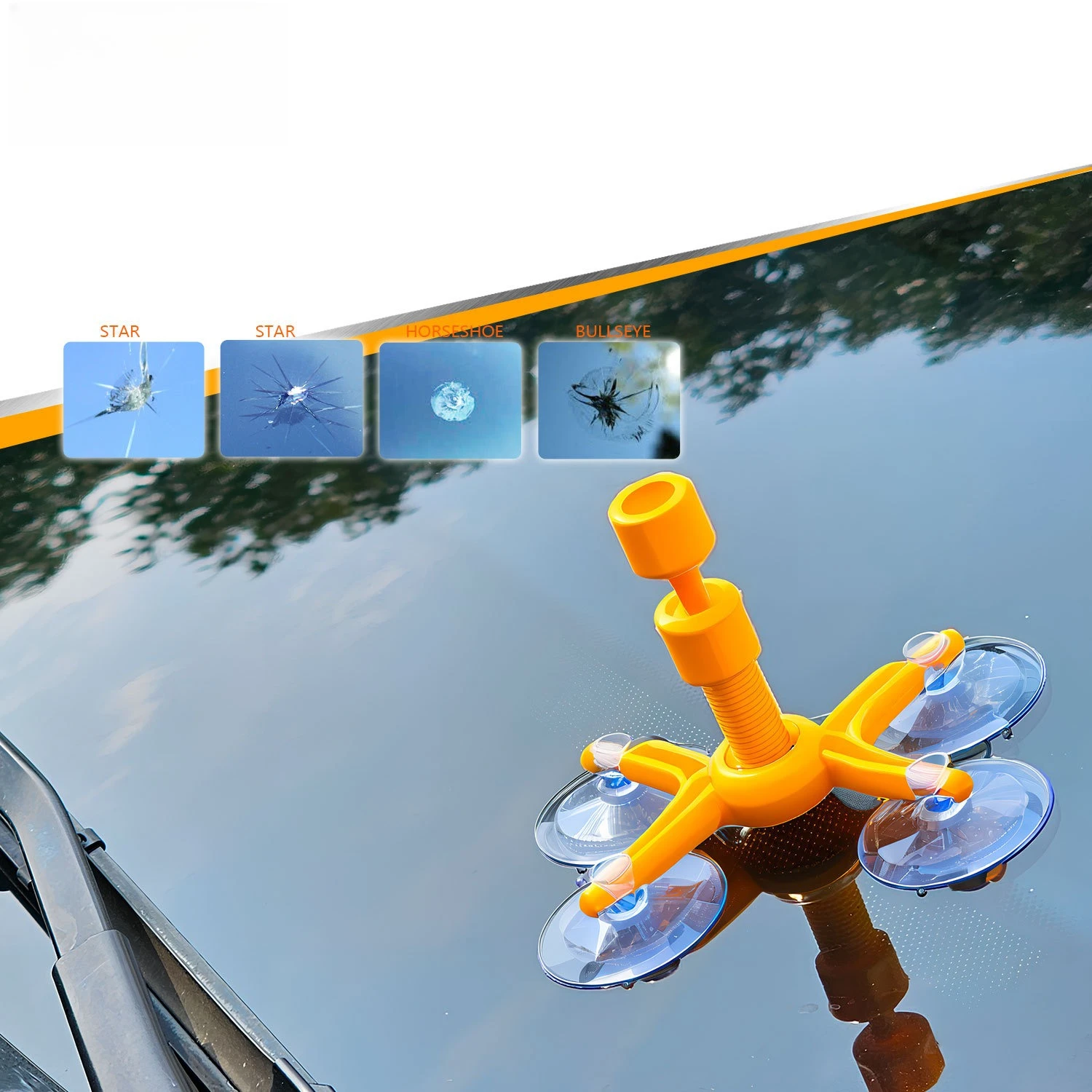 Windshield Repair Tool, Repair Fluid, Auto Supplies Set