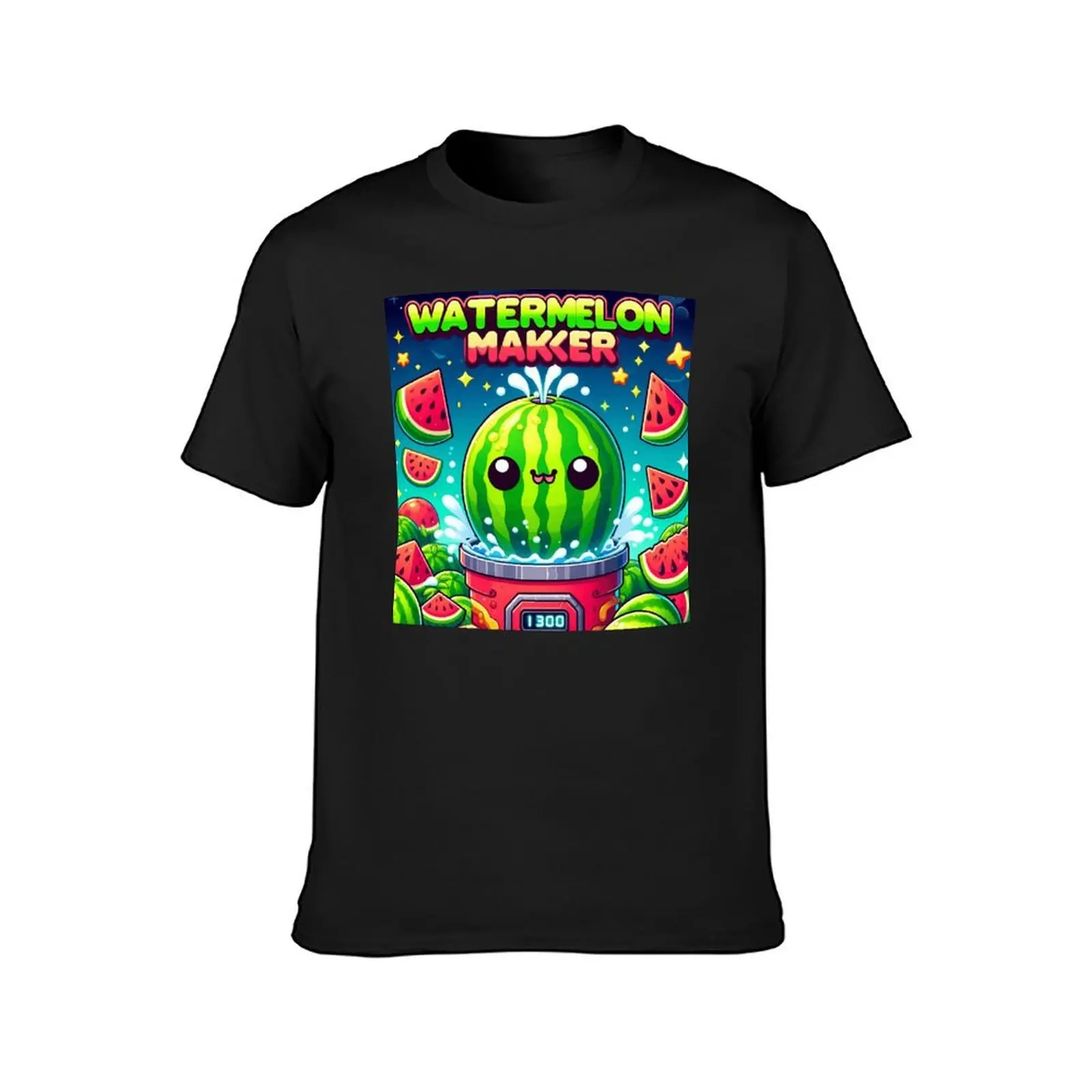 Fresh Watermelon Maker Suika Game T-shirt  Campaign Tees Creative Geeky Fitness USA Size