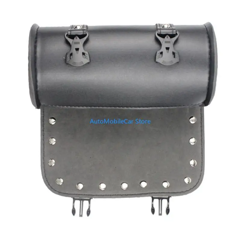 G8TE Outdoor Cycling Supplies Durable Leather Bag Black Tool for Motorcycle