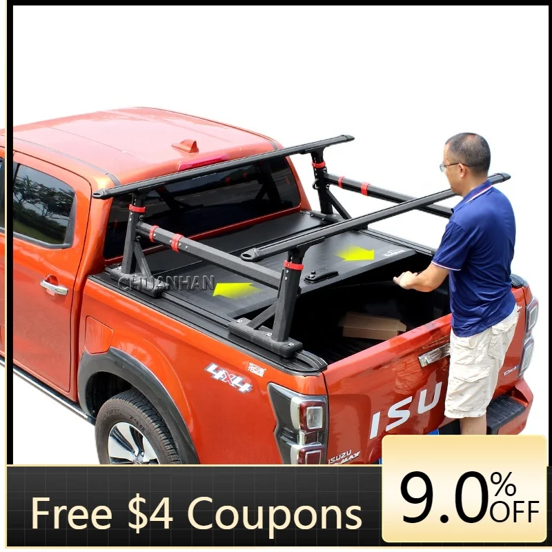 

Deren High QualityFactory Pickup Truck Cover Roller Lid Hard F150 Tonneau Covers for Navara Np300 D40 ford Maverick raptor F150
