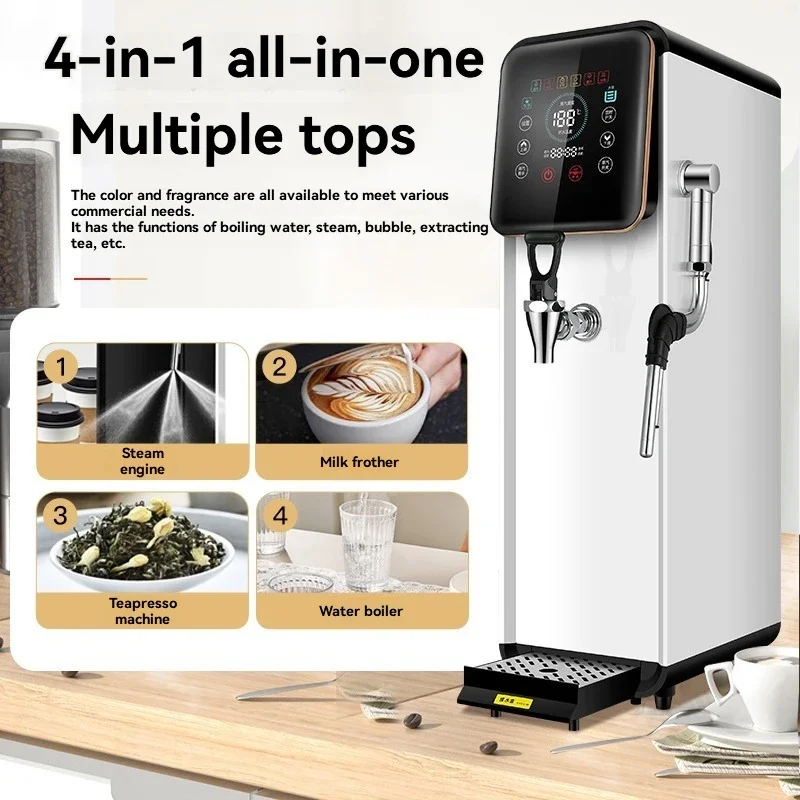 Special heating steam generator for milk tea shop，Stainless steel water boiler for milk frother,3 kW,60 liters/hour steam boiler