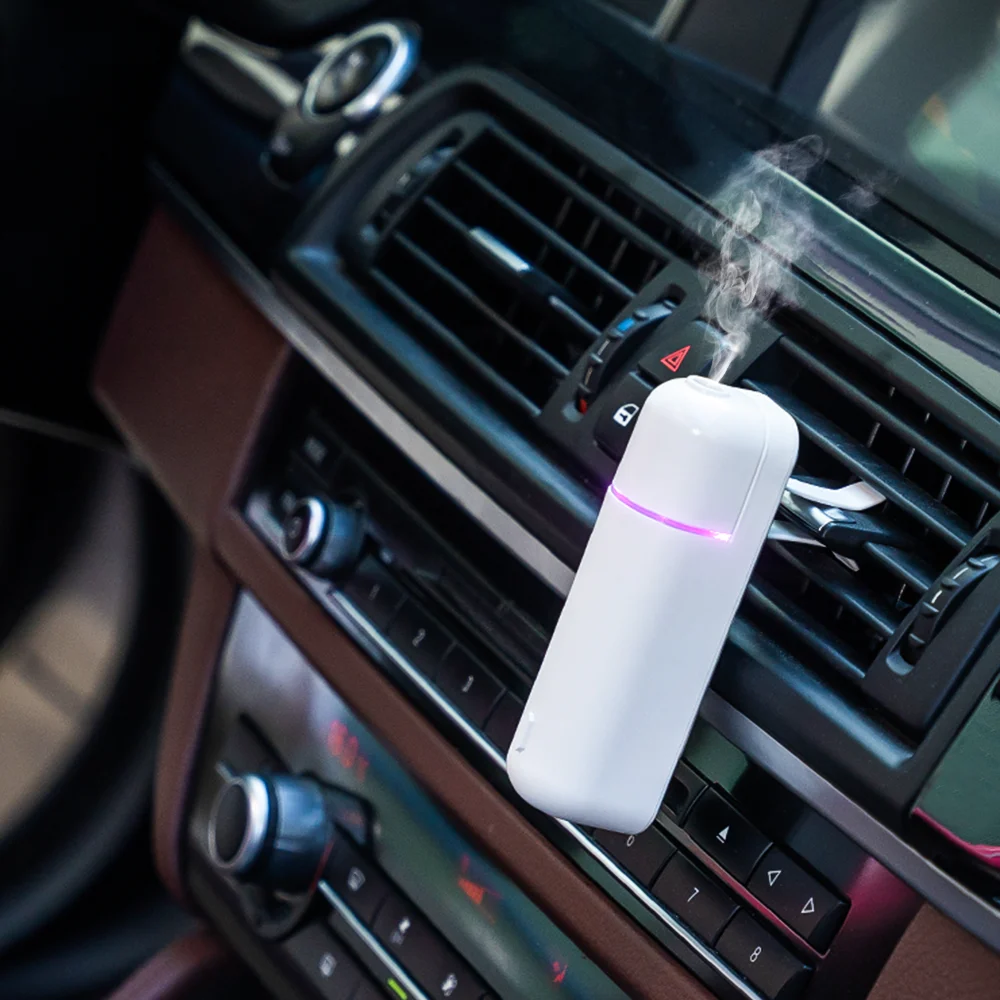 Scenta Top Sale Usb Oplaadbare Auto Aroma Diffuser, Groothandel Mini Draagbare Auto Vent Clip Diffuser