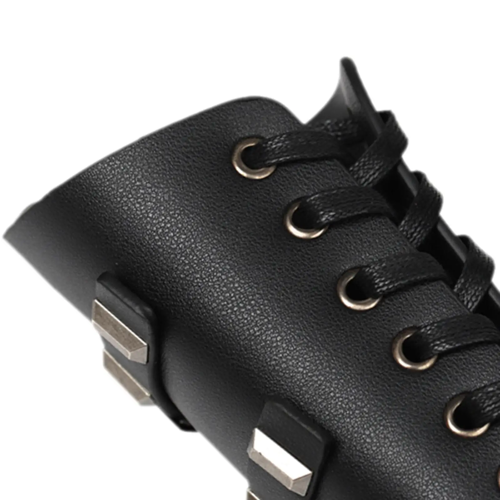 Braçadeiras de braço de couro sintético vintage com fivela de manopla unissex para apresentações de palco de Halloween