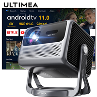 ULTIMEA 1080P Full HD Projector Portable with 90° Gimbal Smart Android 11.0 Projector 5G WiFi Bluetooth Home Theater Projectors