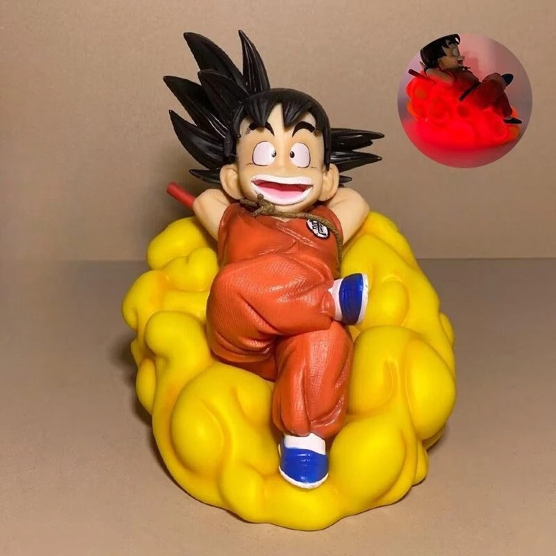 15cm Neue Dragon Ball Anime Figur Son Goku PVC Leuchtmodell Statue Desktop-Dekoration Ornamente Kinder Geburtstagsgeschenke Spielzeug