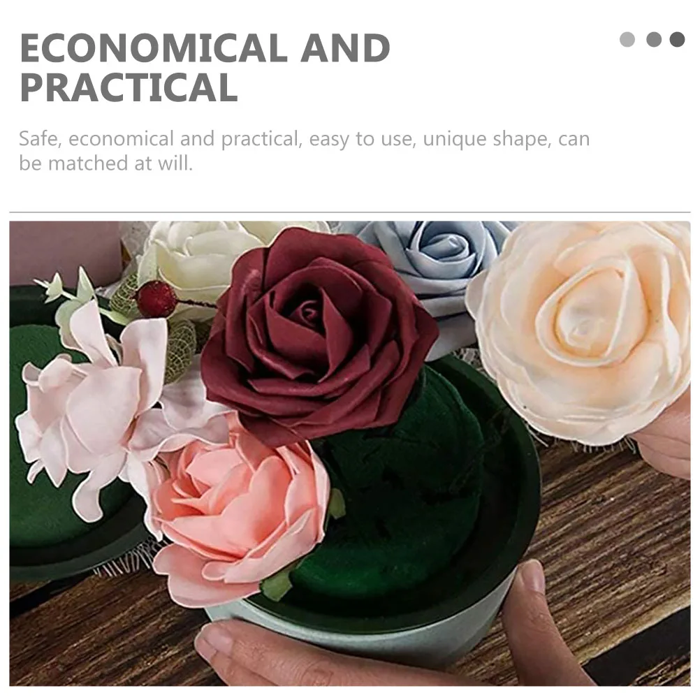 

9 Pcs Floral Foams Bowls Fresh Flowers Dried Mud Decor Trays Round Arrangements Water Absorbent Safe Economical Practical Home
